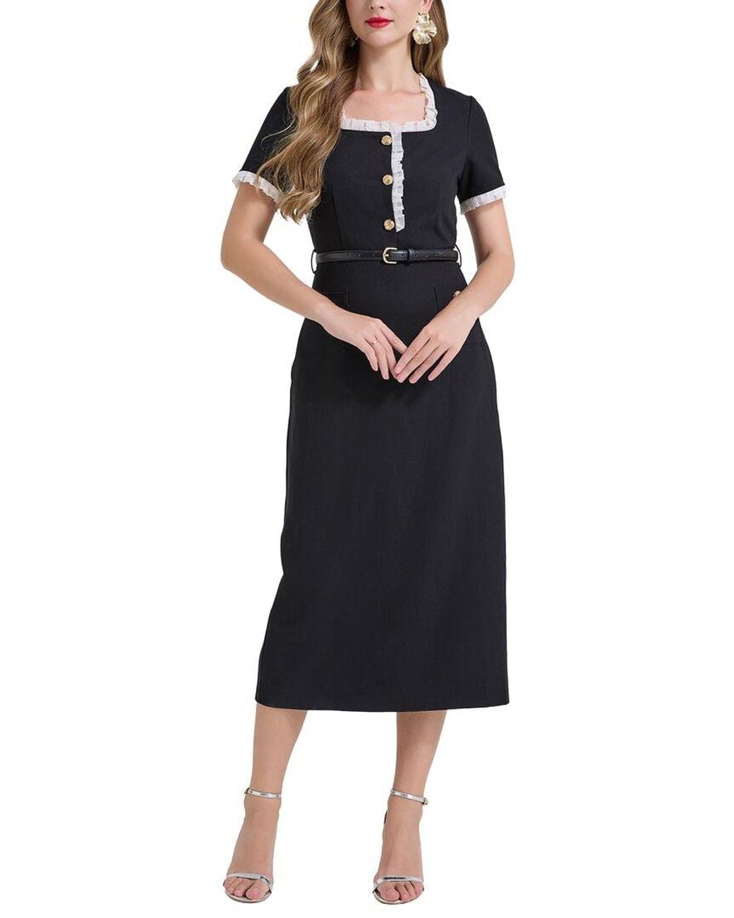 Kaimilan Black Sheath Dress