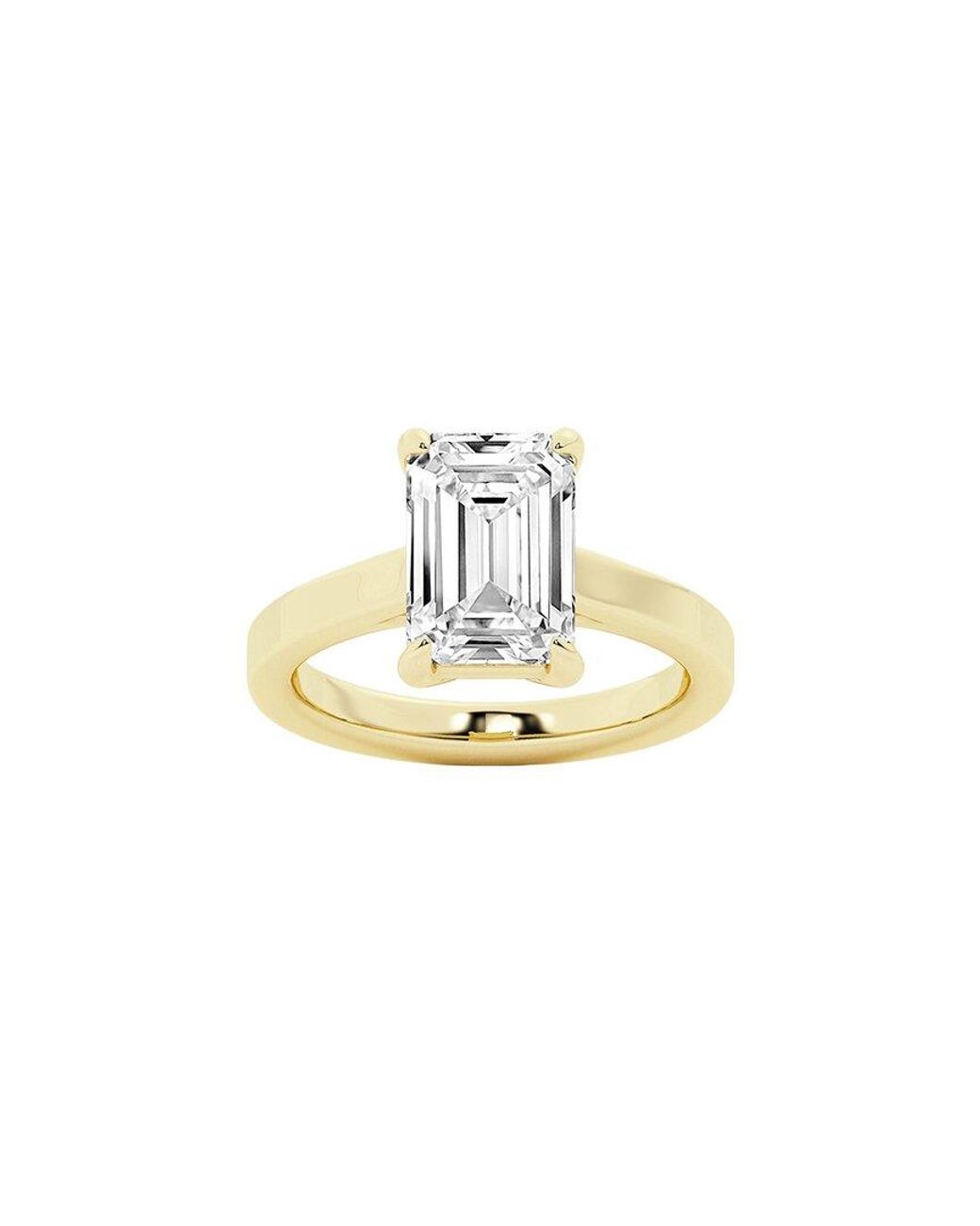 Lab Grown Diamonds Metallic 14K 7.00 Ct. Tw. Lab-Grown Diamond Solitaire Engagement Ring
