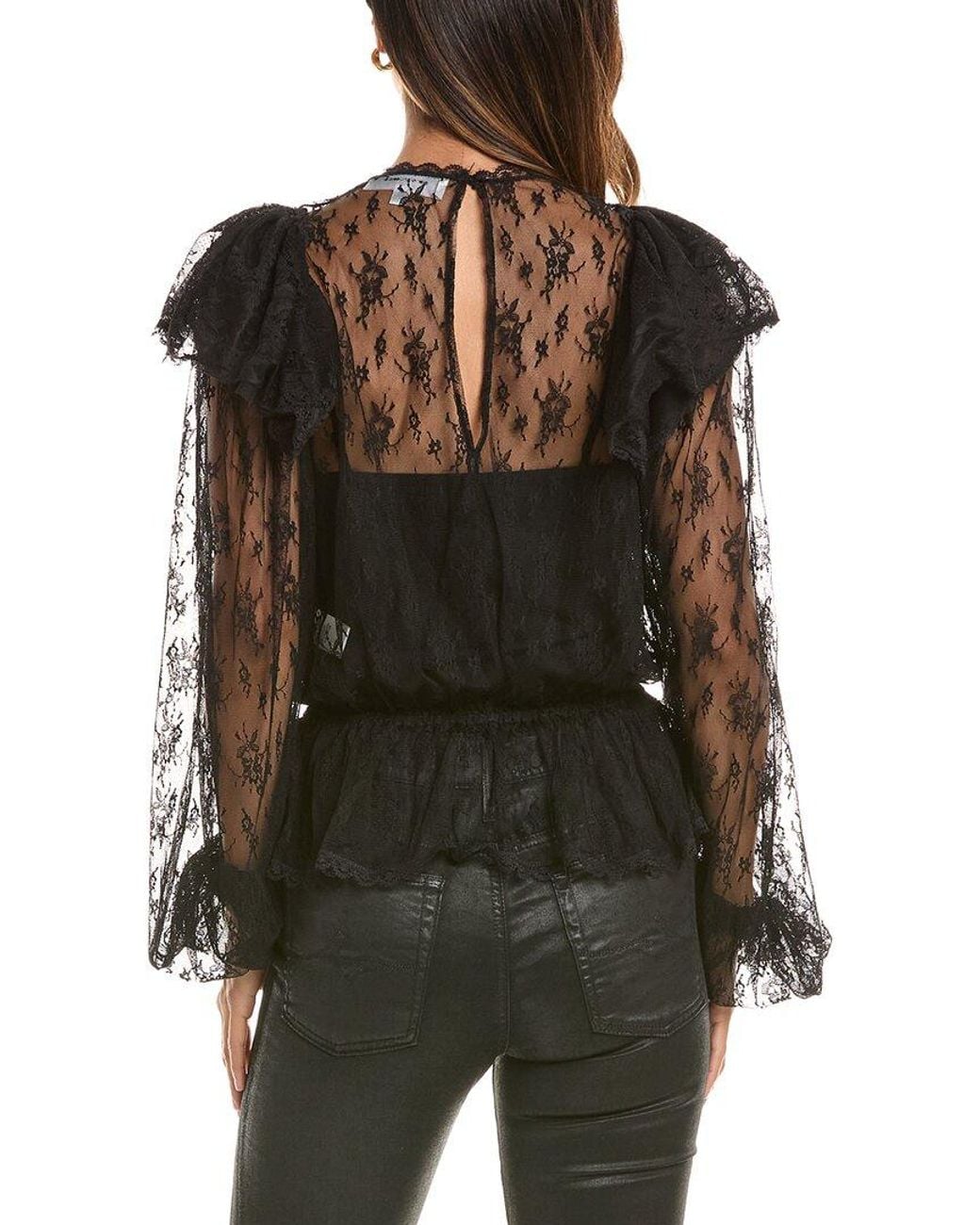 Ronny Kobo Black Talia Blouse