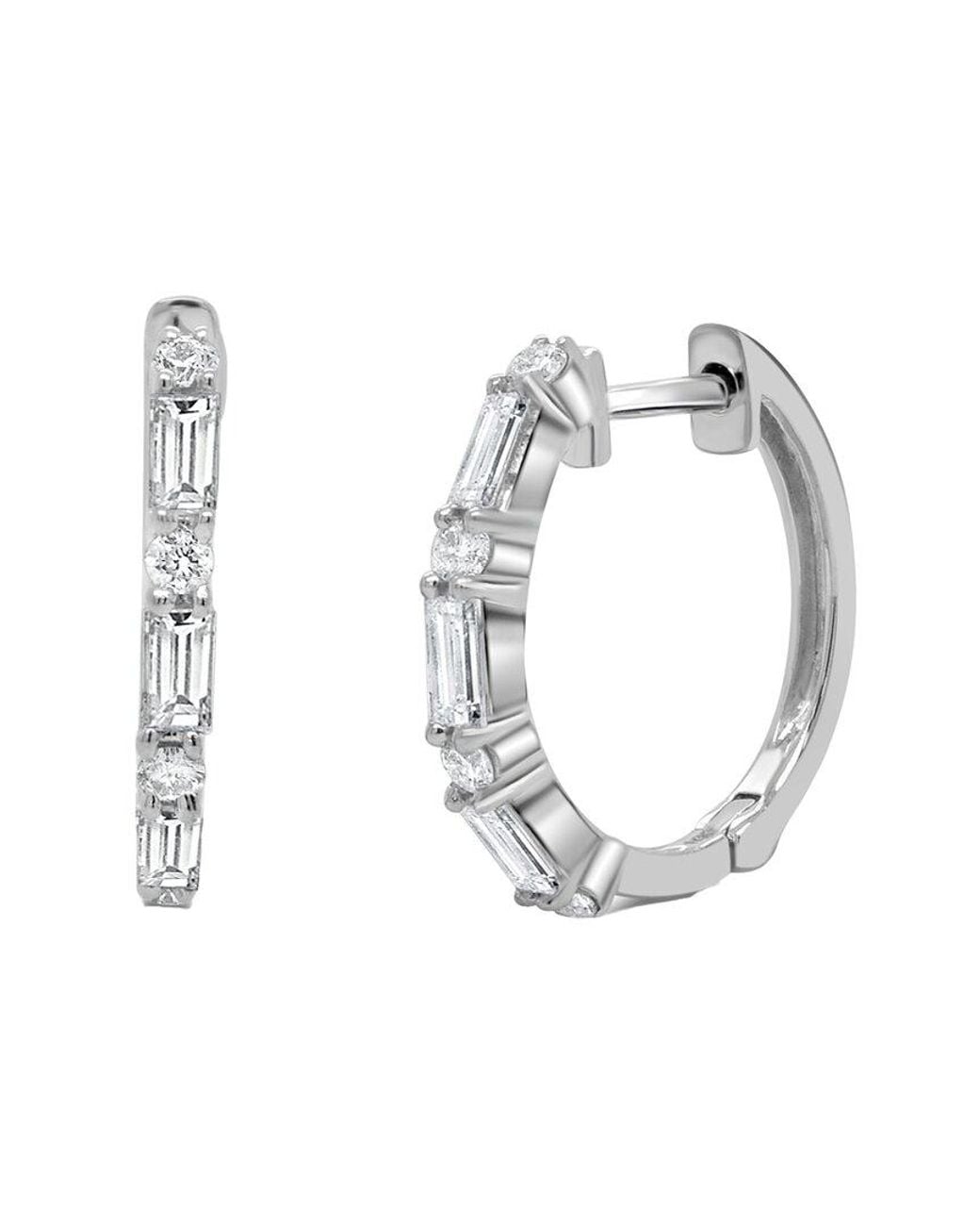 Sabrina Designs White 14K 0.36 Ct. Tw. Diamond Huggie Earring