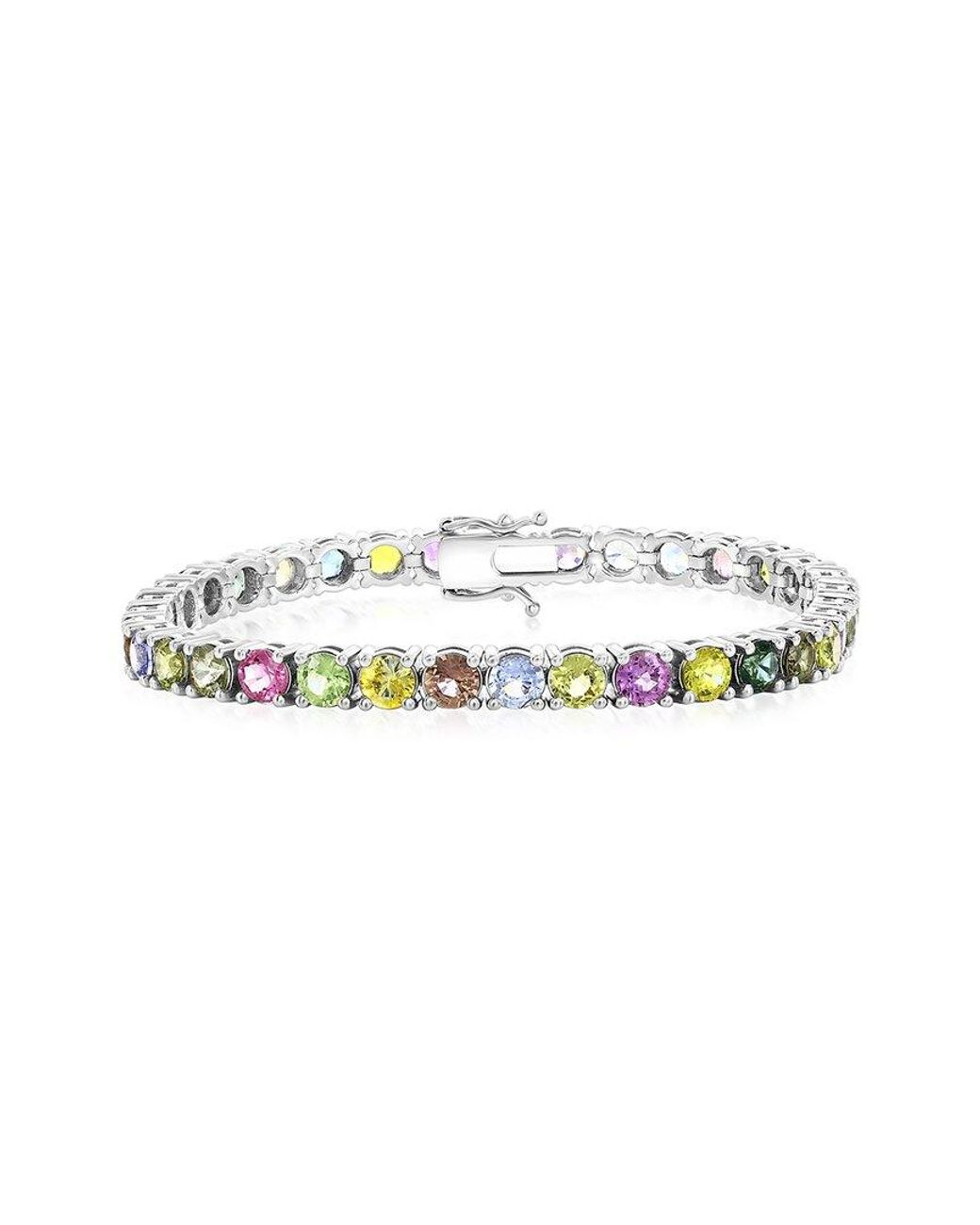 Jewels by Viomo White 14K 16.04 Ct. Tw. Sapphire Tennis Bracelet
