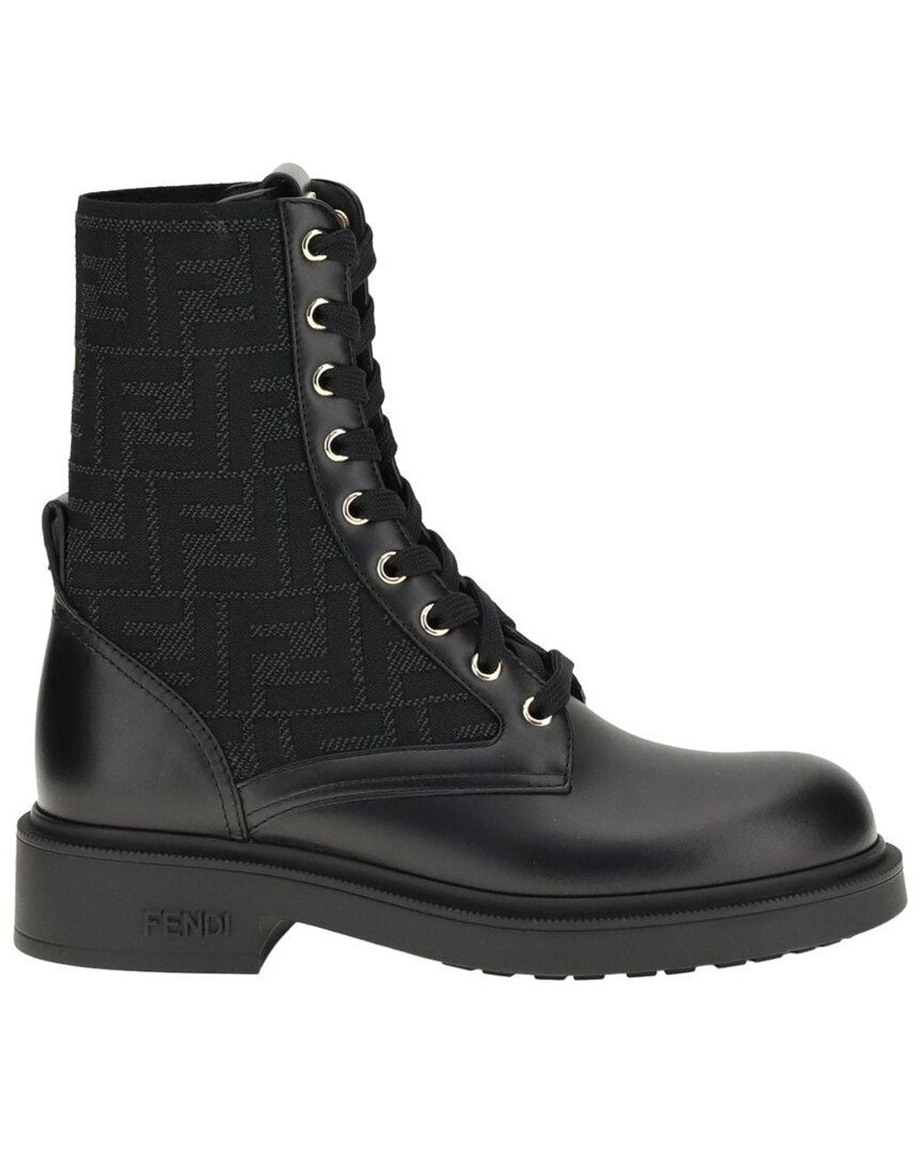 Fendi Black Leather Boot