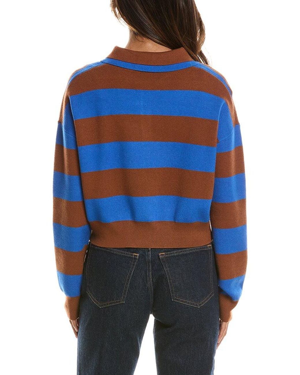 525 America Blue Polo Sweater