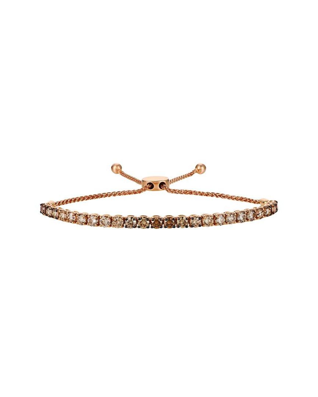 Le Vian White Le Vian 14K Rose 4.00 Ct. Tw. Diamond Bolo Bracelet