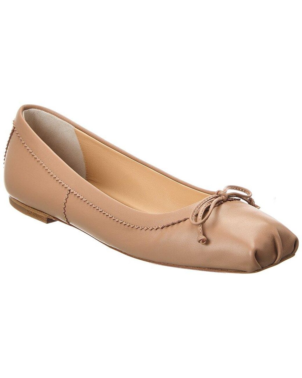 Christian Louboutin Natural Mamadrague Leather Flat
