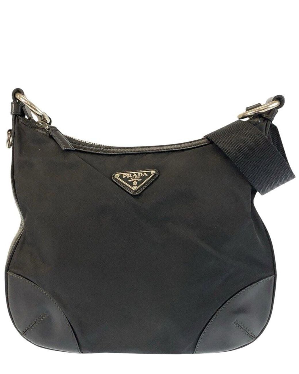 Prada Black Tessuto Nylon Shoulder Bag (Authentic Pre-Loved)