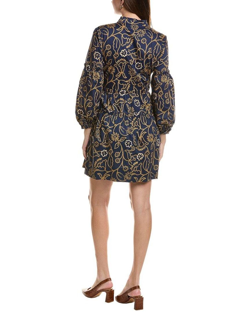 tyler boe Black Emory Embroidered Dress