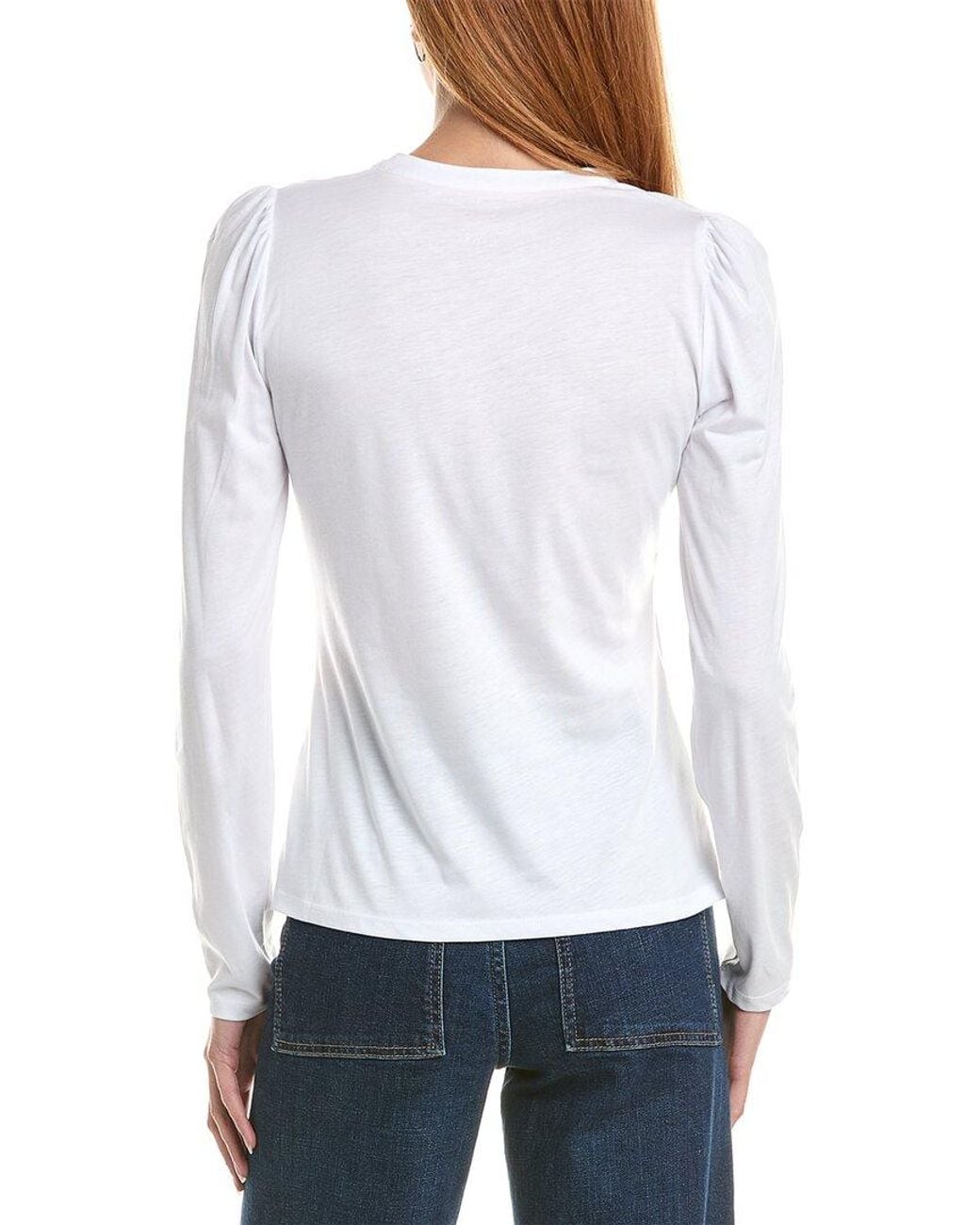 Boden White Supersoft Open Neck Henley