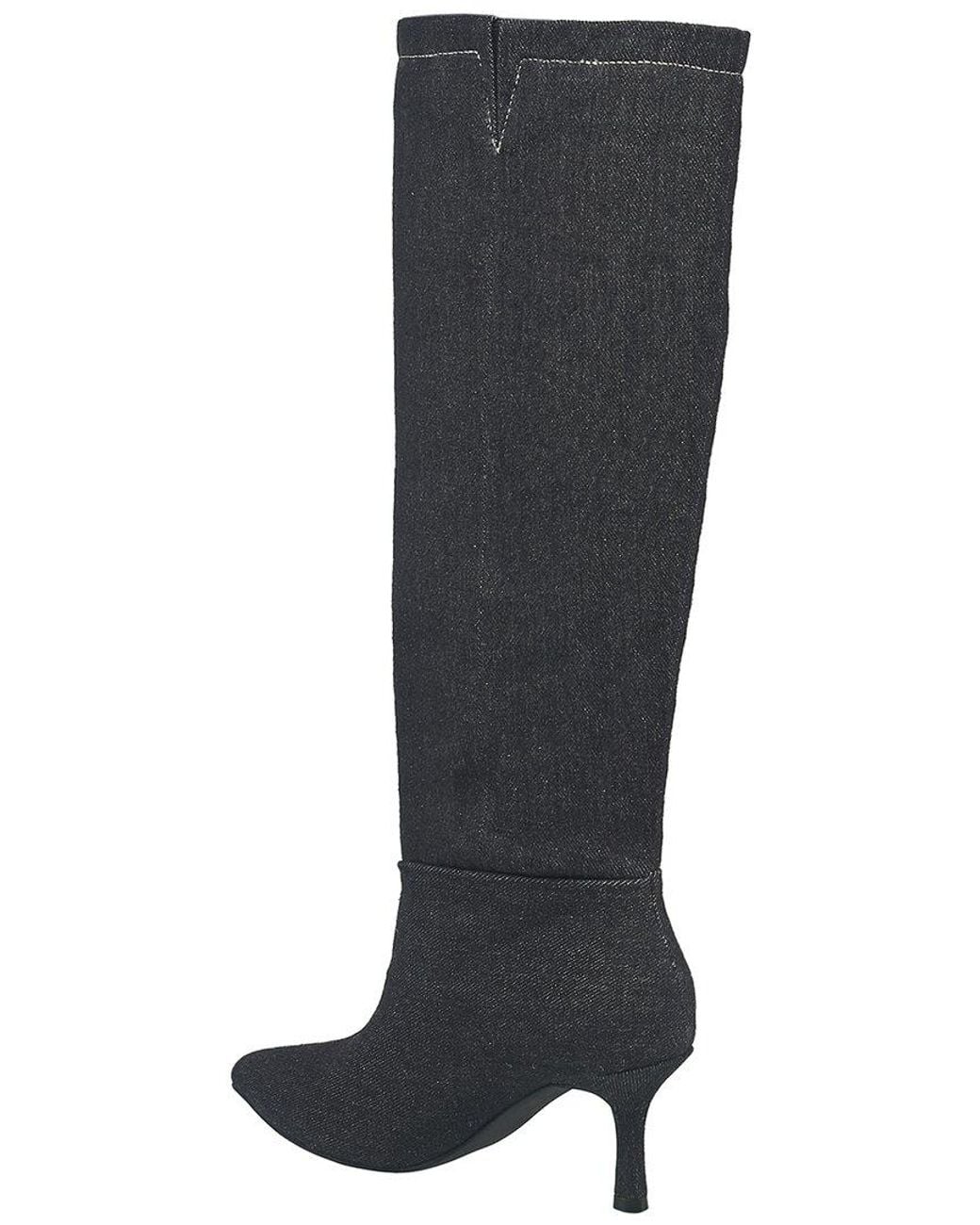 True Religion Black Tall Denim Boot