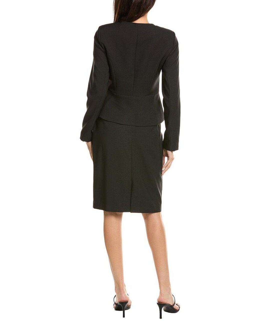 Tahari Black 2Pc Skirted Suit Set