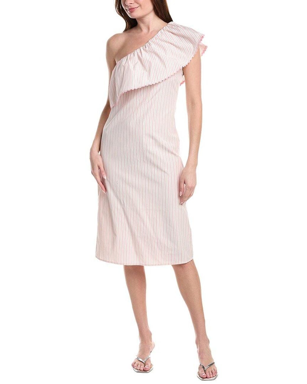 FLORA BEA NYC Pink Adalyn Midi Dress