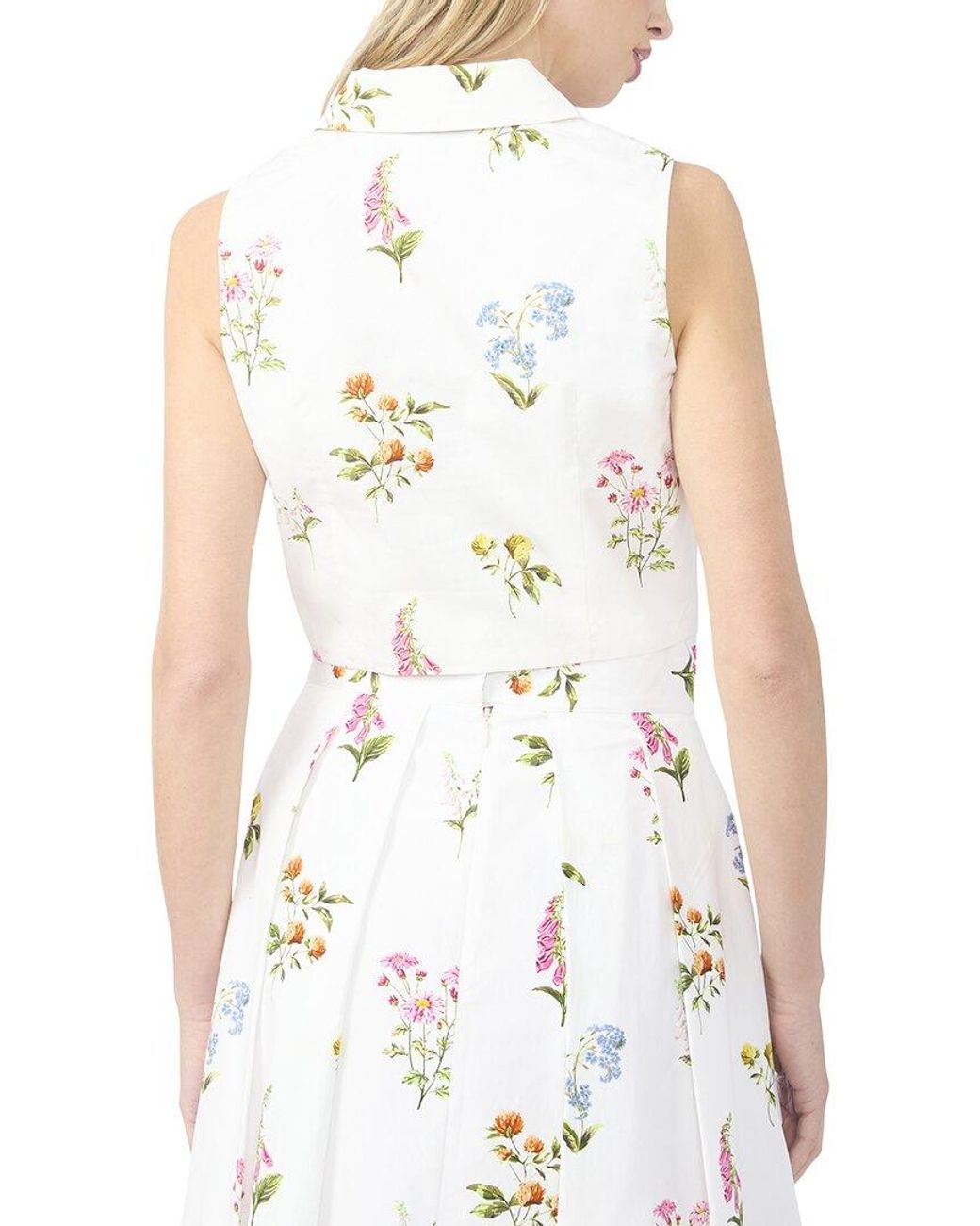 Ted Baker Natural York Sleeveless Collared Top