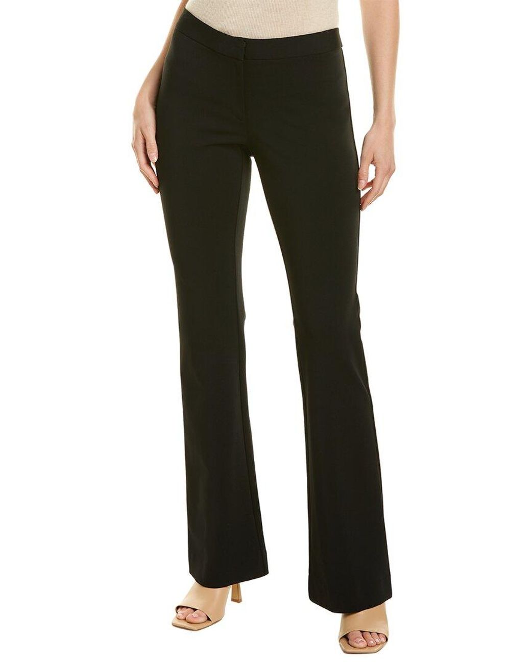 Lafayette 148 New York Black Stretch Waldorf Flare Pant