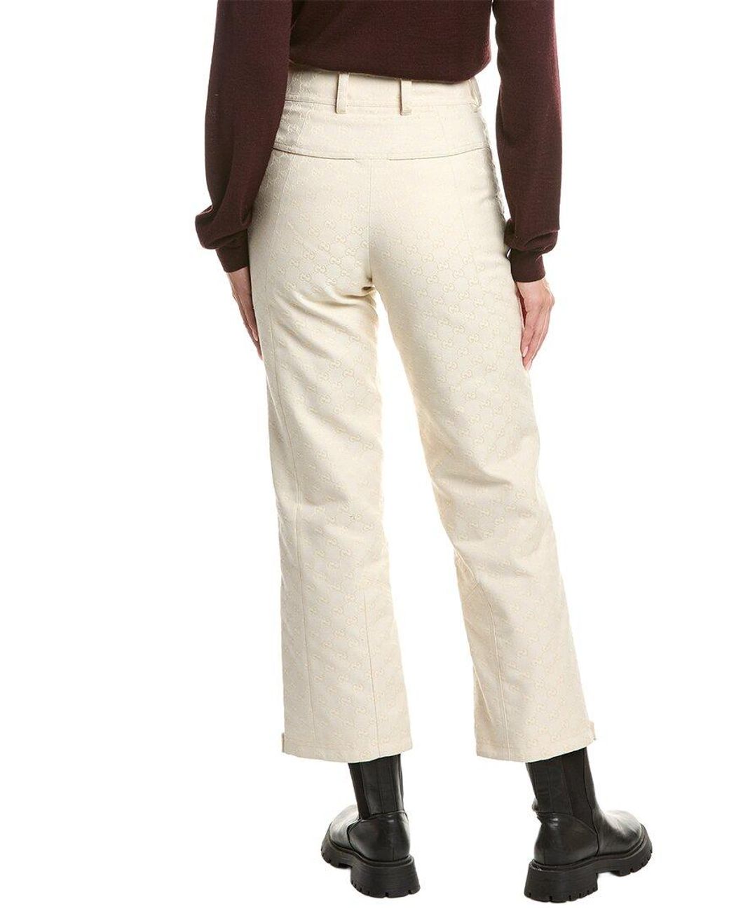 Gucci Natural Gg Canvas Pant