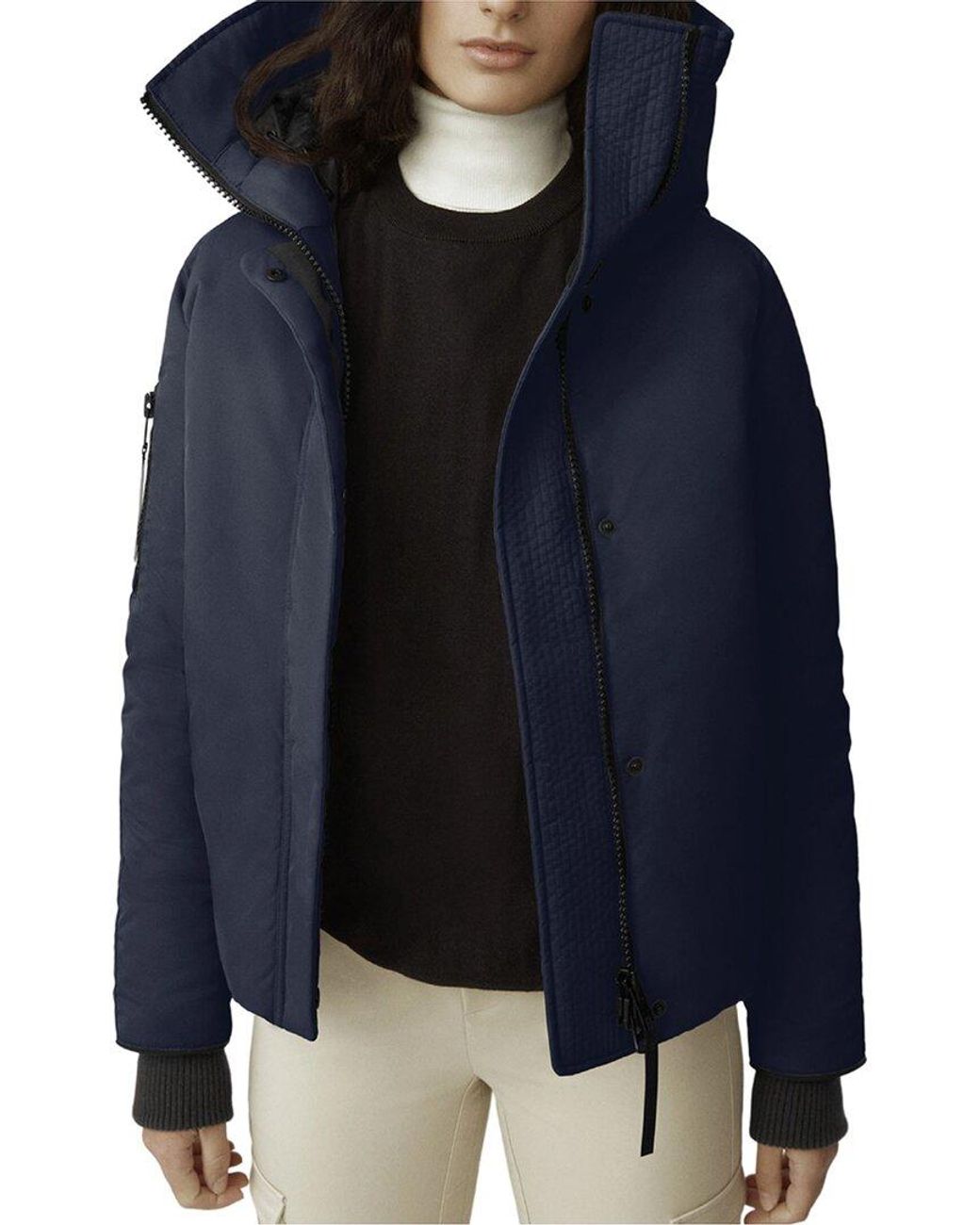 Canada Goose Everleigh Down Bomber Jacket in Blue Lyst UK