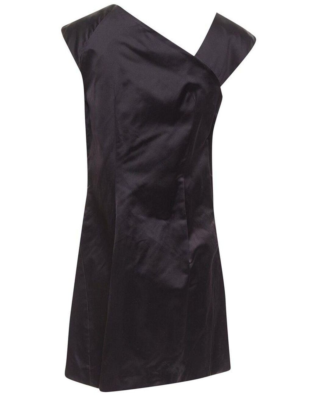 Miu Miu Black 2009 Silk Satin Bow Mini Dress, Size It (Authentic Pre-Loved)