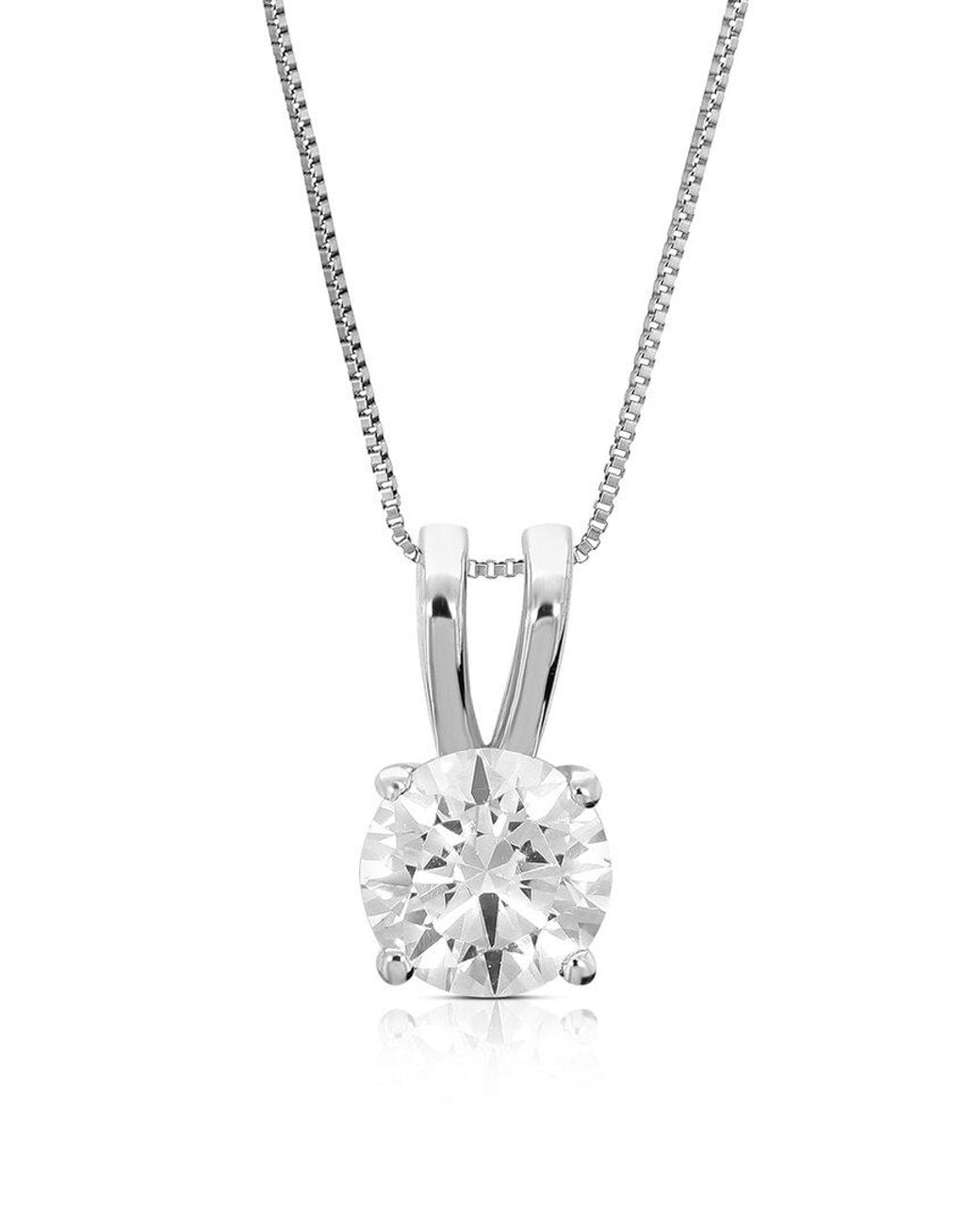 Amairah White 14k 0.66 Ct. Tw. Lab-grown Diamond Pendant Necklace
