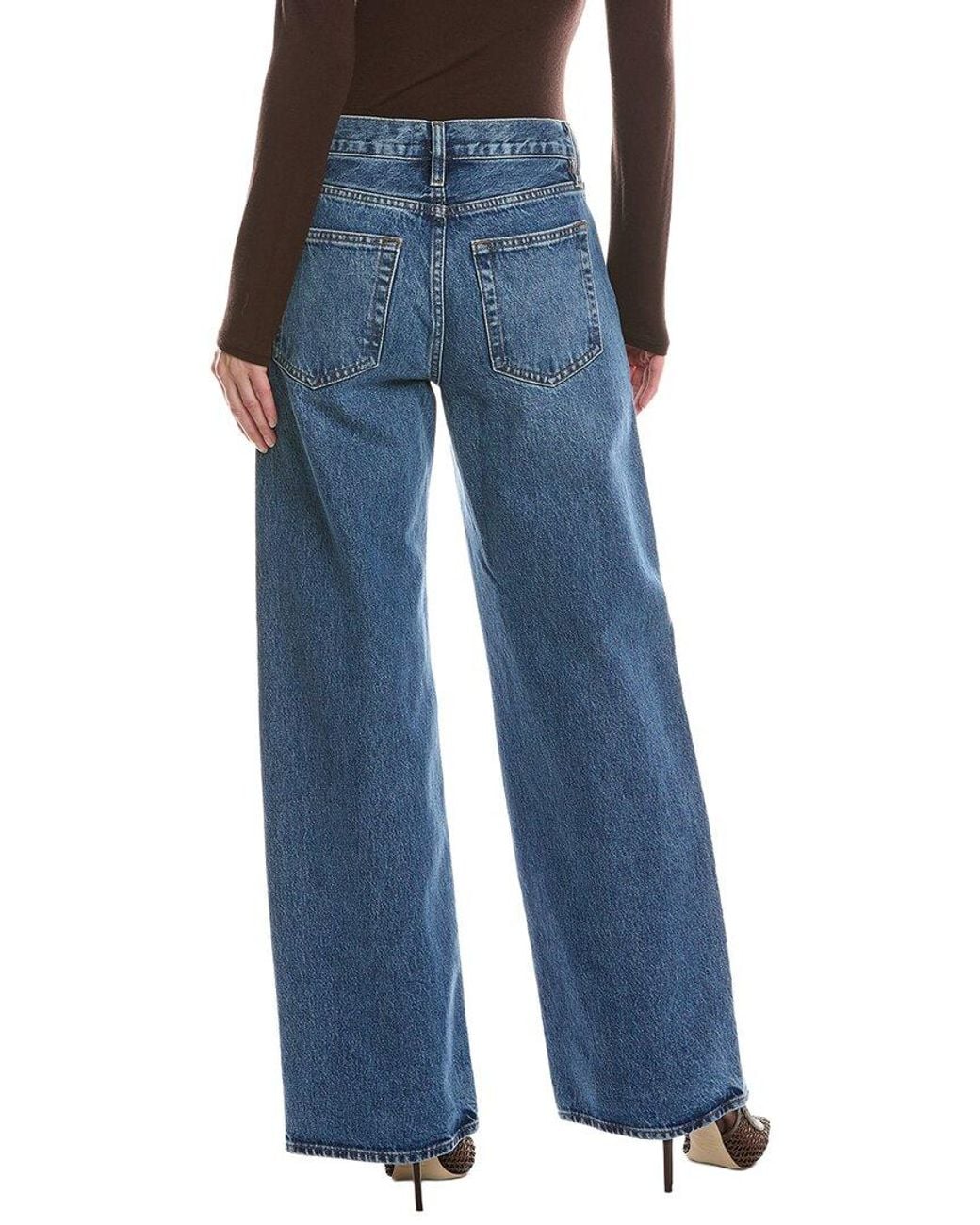 FRAME Blue Frame The Stroll Partridge Wide Leg Jean