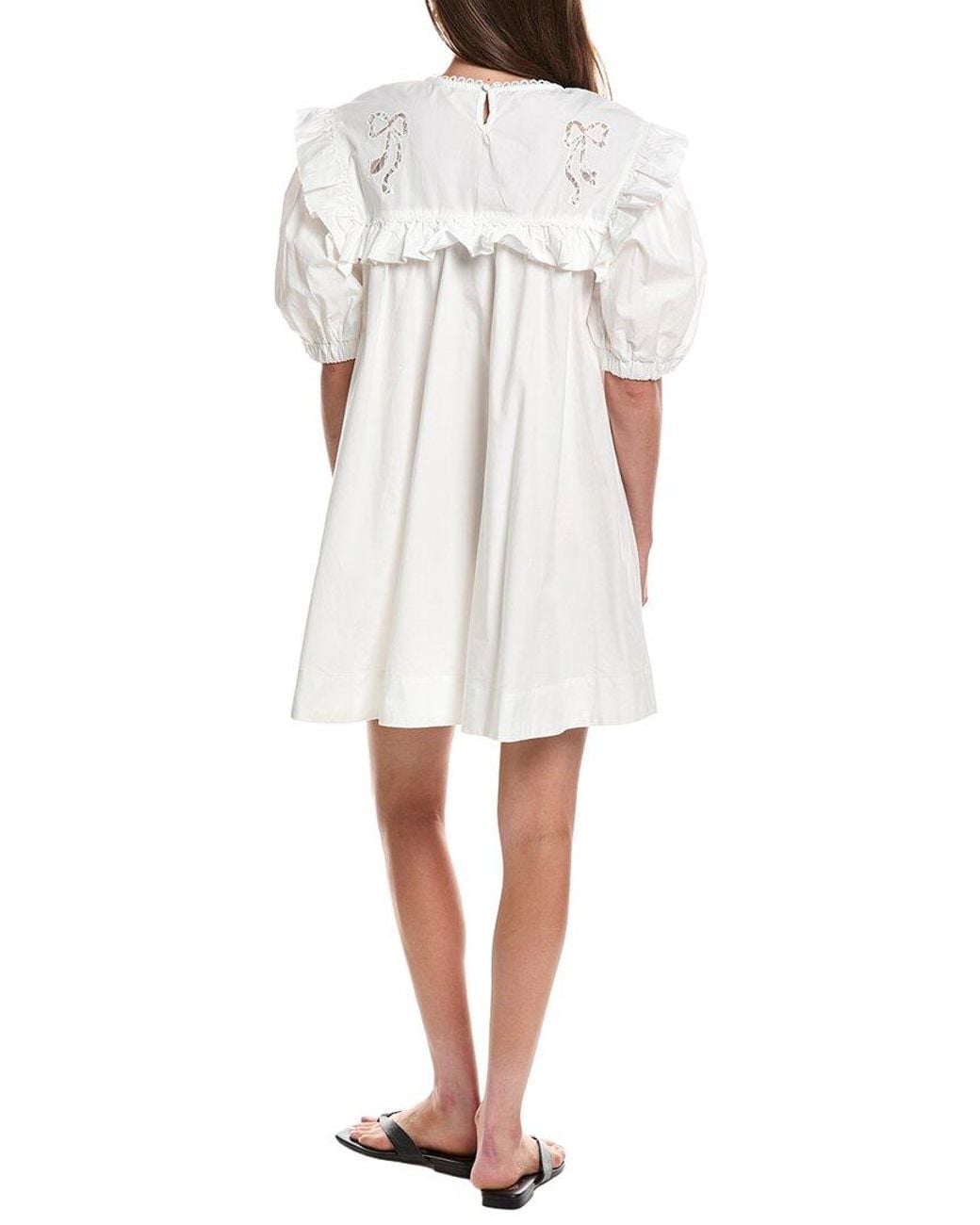 For Love & Lemons White Blair Mini Dress