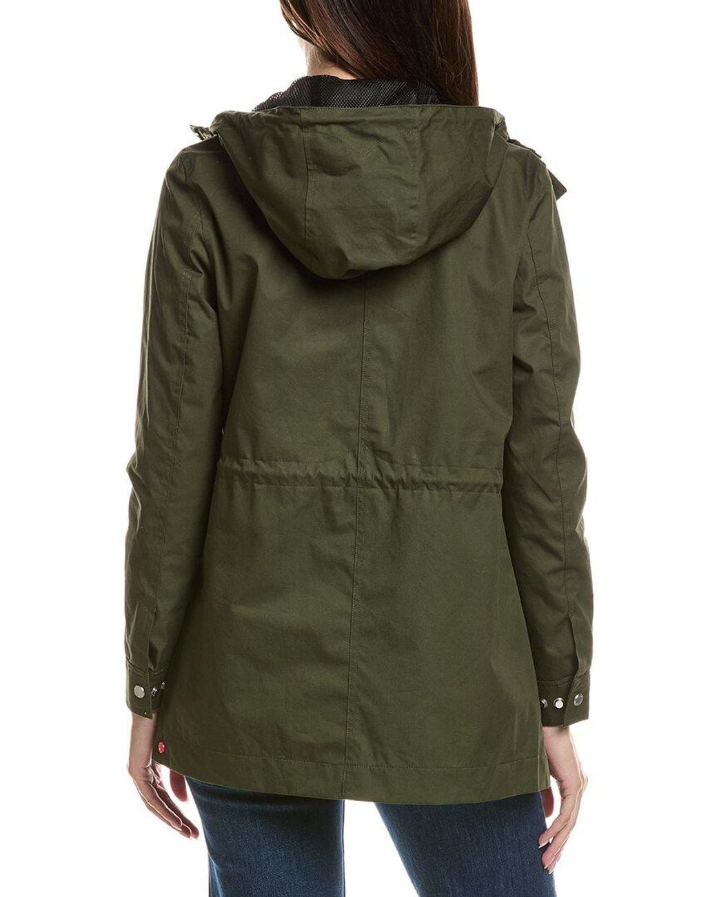 Hunter Green Adela Waterproof Classic Rain Jacket