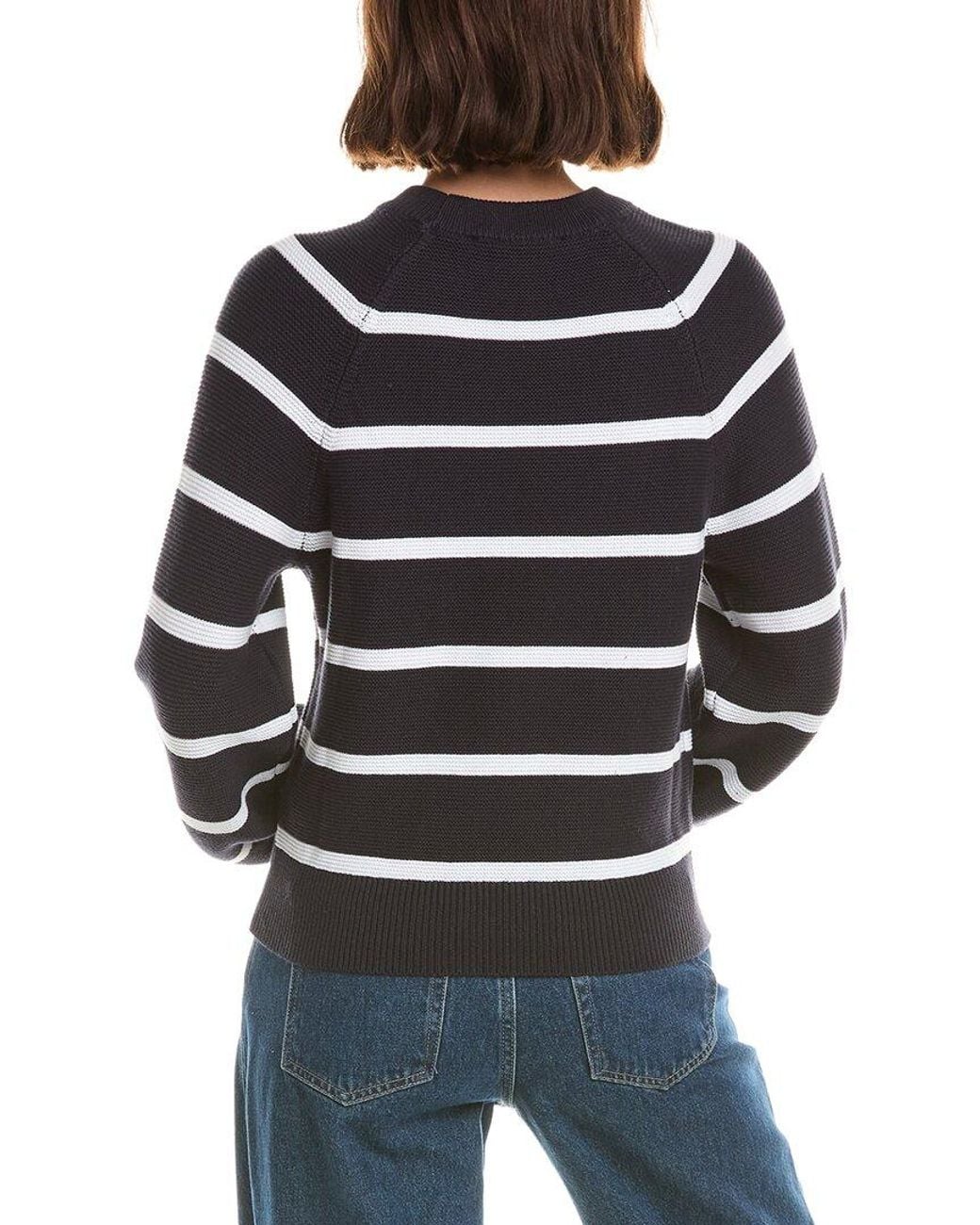 French Connection Blue Mozart Balloon Sleeve Sweater