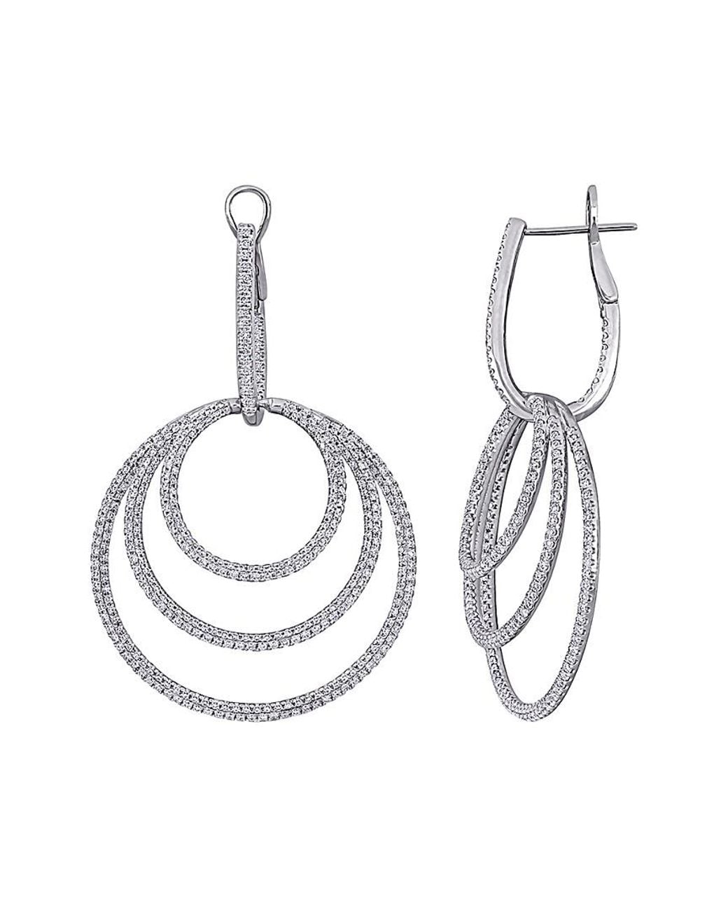 Diamond Select Cuts White 14k 2.56 Ct. Tw. Diamond Drop Earrings