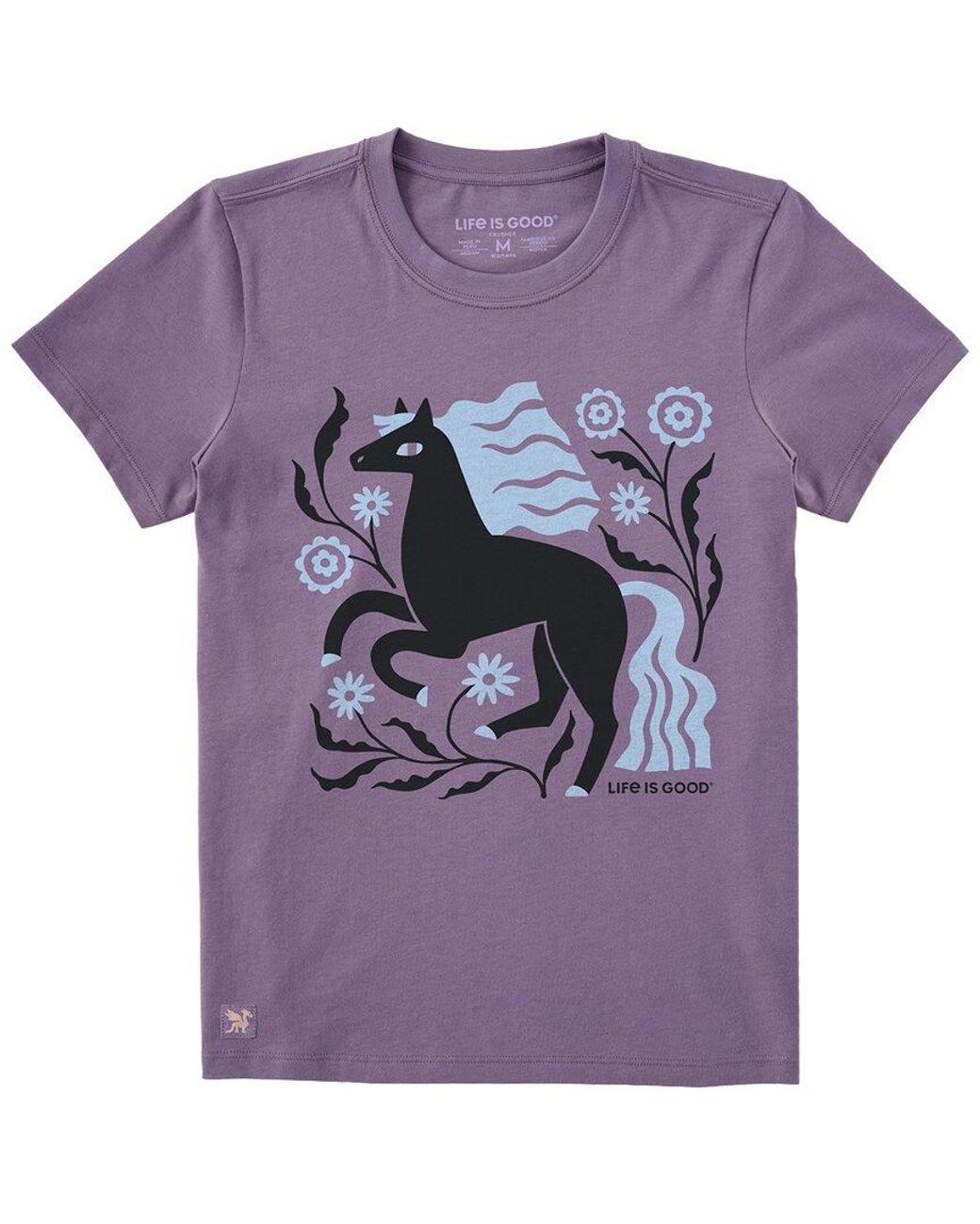 Life Is Good. Purple Crusher T-Shirt
