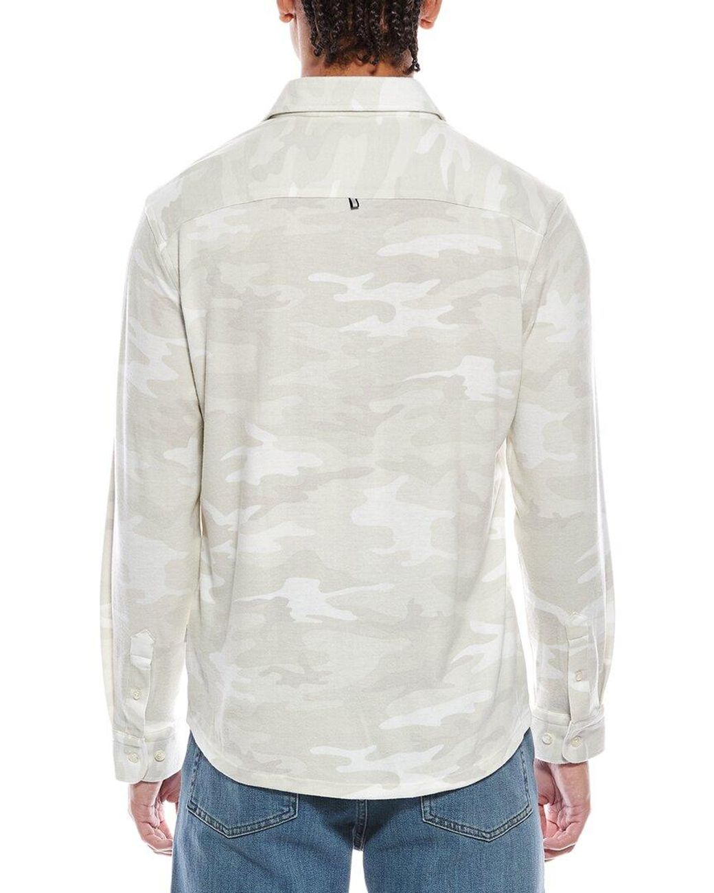 Stone Rose White Technical Performance Fleece Shirt for men