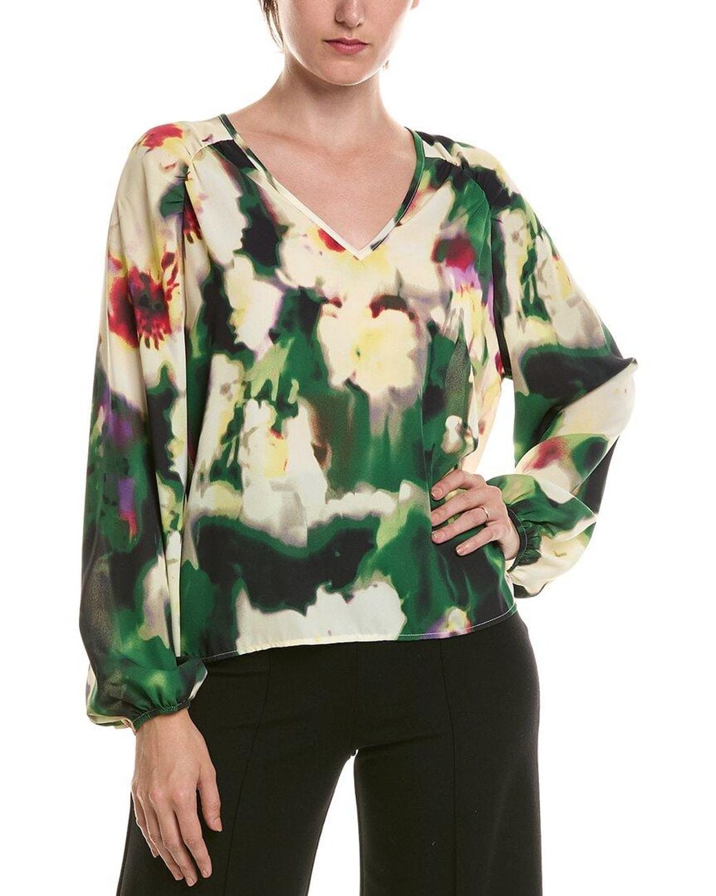 Nicole Miller Green Top