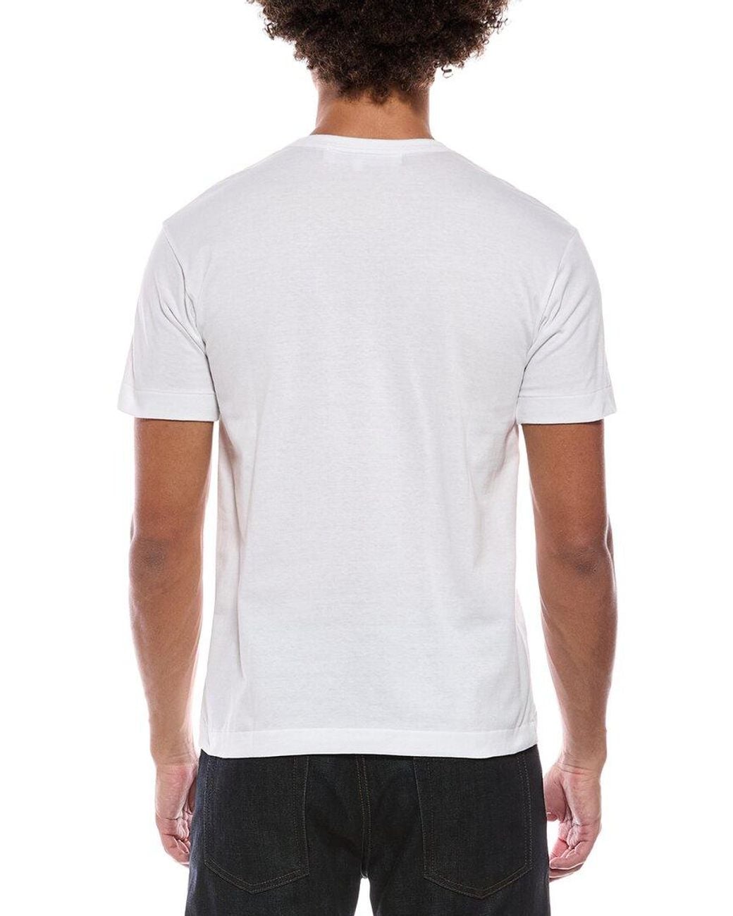 COMME DES GARÇONS PLAY White Tiny Heart Emblem T-Shirt for men
