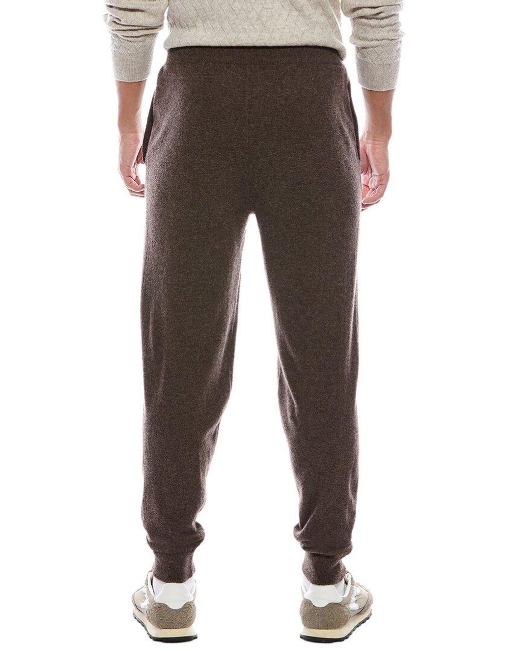 Brodie Cashmere Brown Wool & Cashmere-Blend Jogger for men