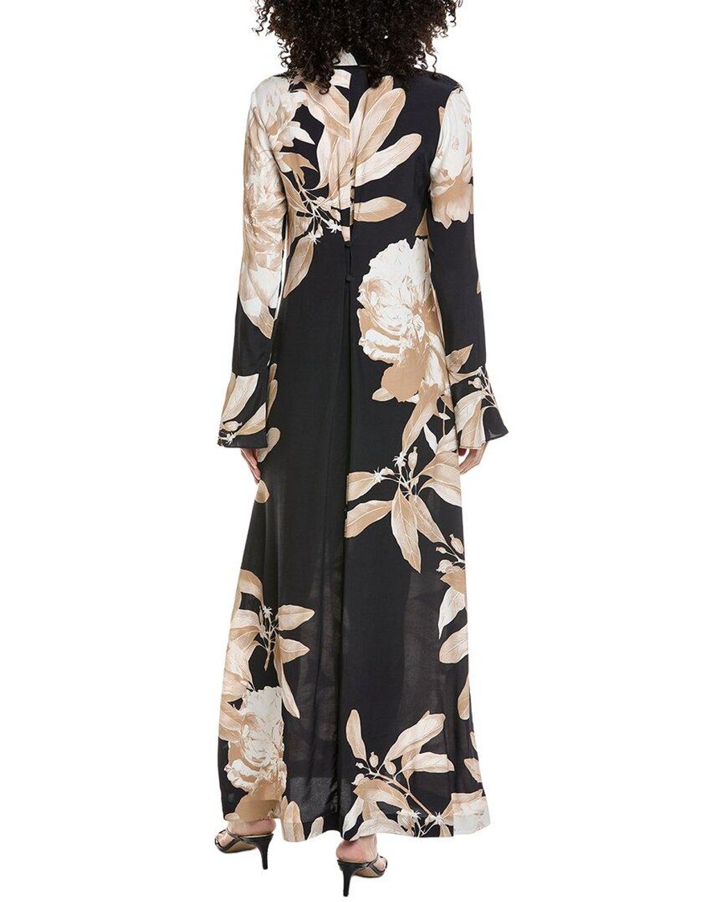 Hemant & Nandita Black Maxi Shirtdress