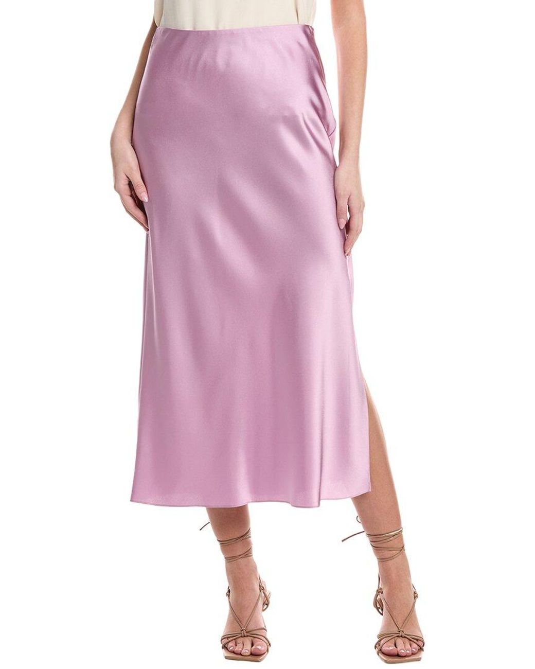 Vince Pink Side Slip Maxi Skirt