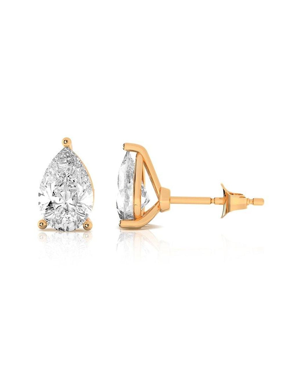 Amairah Metallic 14K Rose 2.00 Ct. Tw. Lab-Grown Diamond Stud Earrings