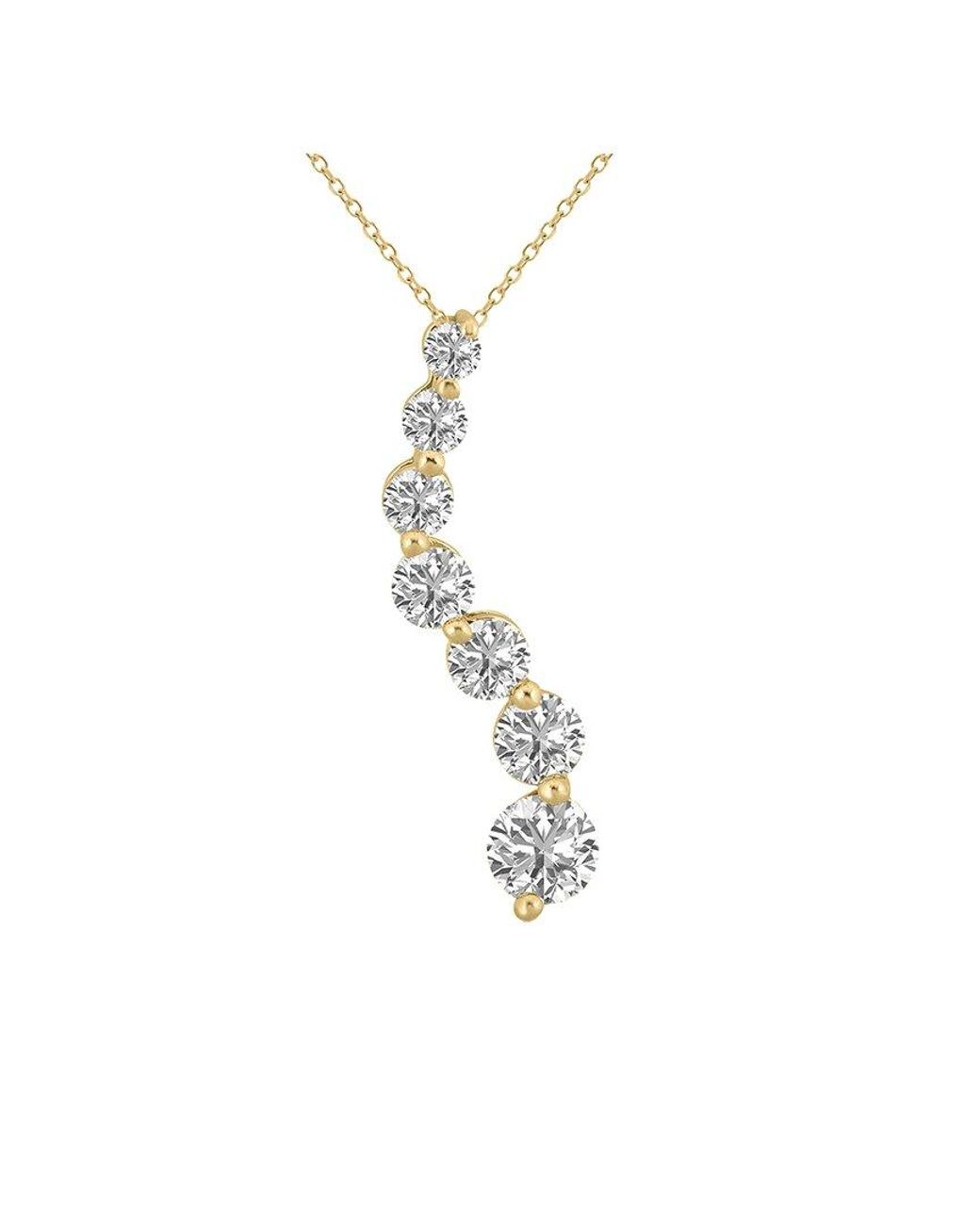 Lab Grown Diamonds White 14K 1.00 Ct. Tw. Lab Grown Diamond Necklace