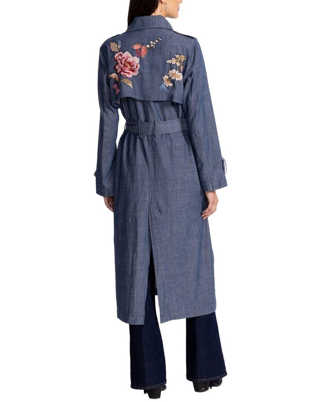 Johnny Was Blue Petite Florrie Coat