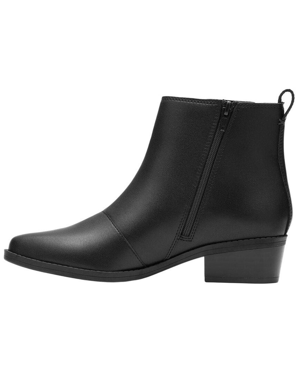 Clarks Black Danyelle Skip Leather Boot