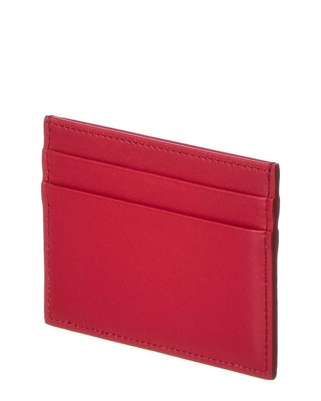 Dolce & Gabbana Red Leather Card Holder