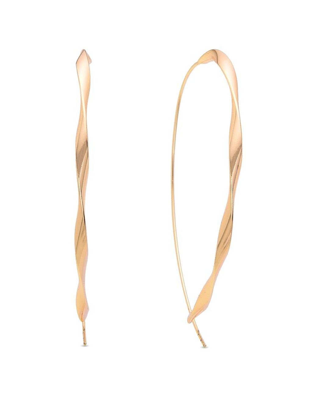 Eye Candy LA White Leonie Thin Earrings