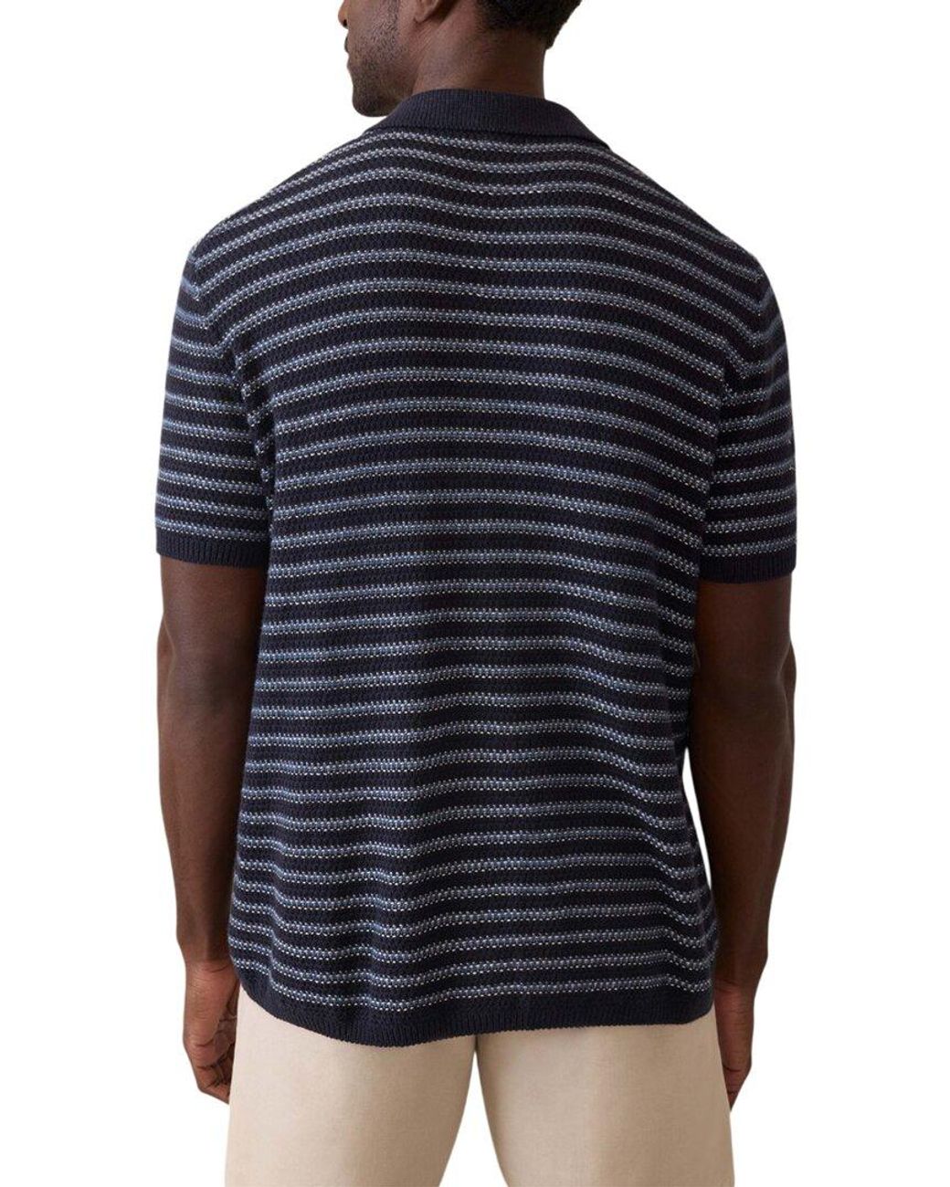 Faherty Cashmere-Blend Sweater Shirt in Blue for Men | Lyst