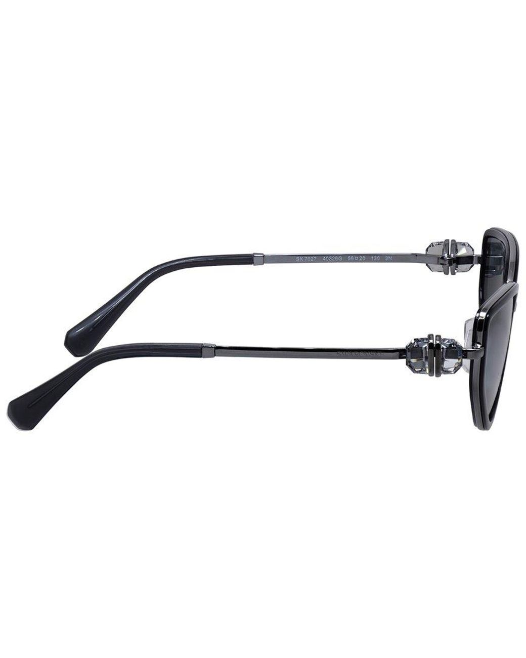 Swarovski Blue Sk7027 56Mm Sunglasses