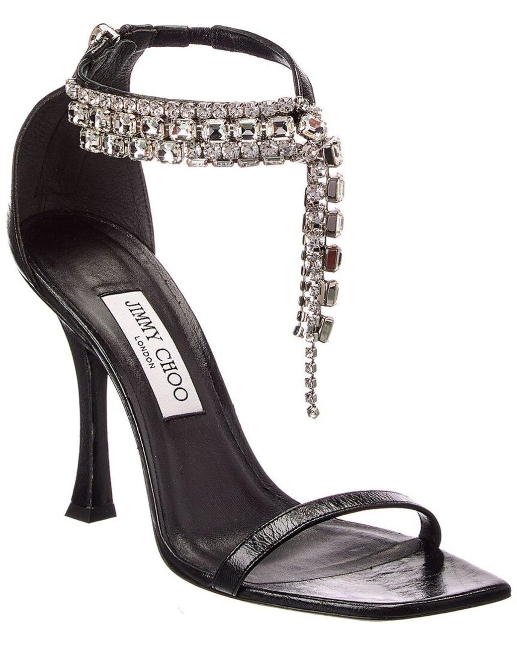 Jimmy Choo Metallic Verity 100 Leather Sandal