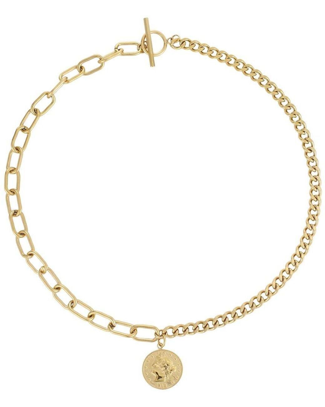 Adornia Metallic 18K Plated Stainless Steel Necklace
