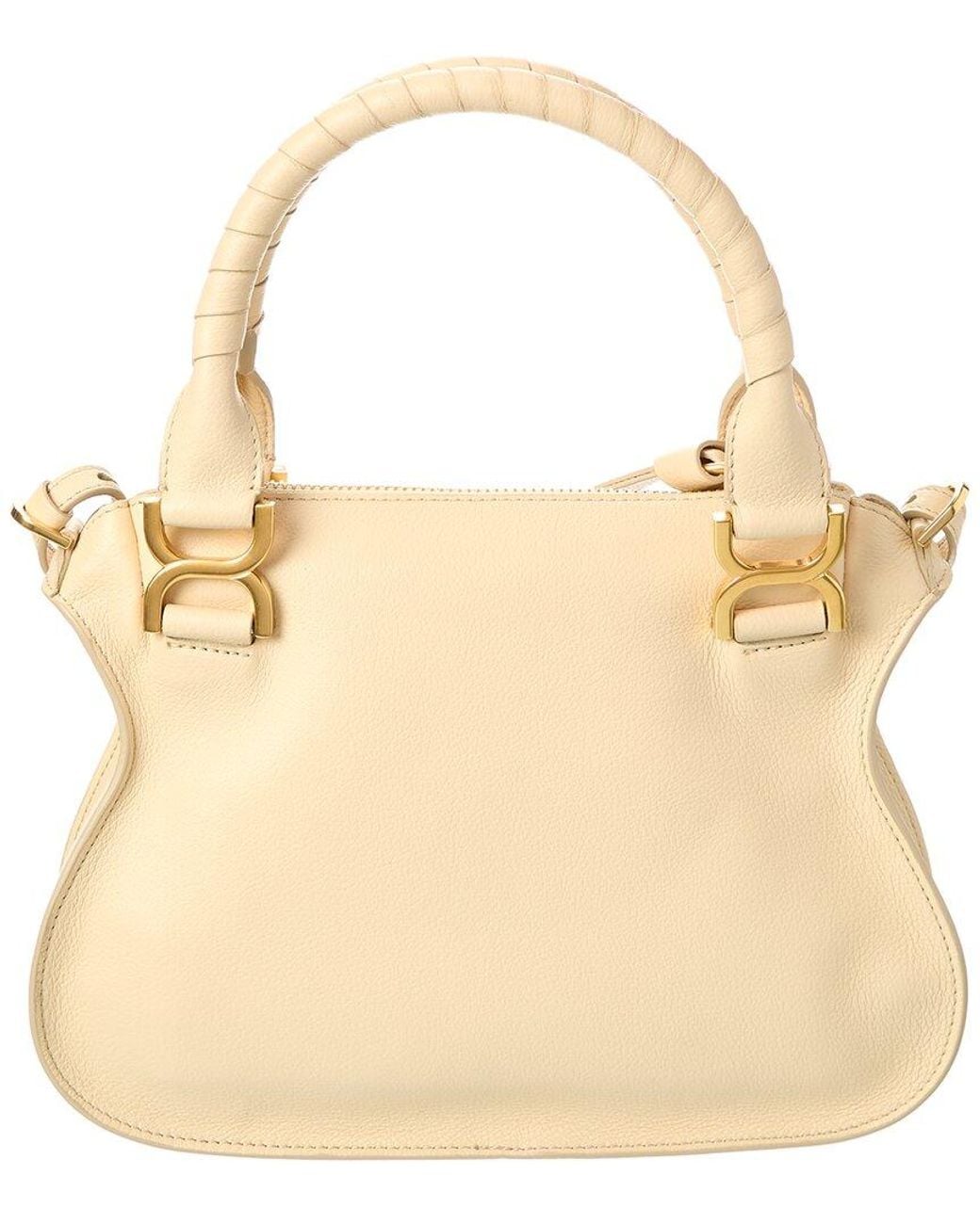 Chloé Natural Marcie Small Leather Satchel