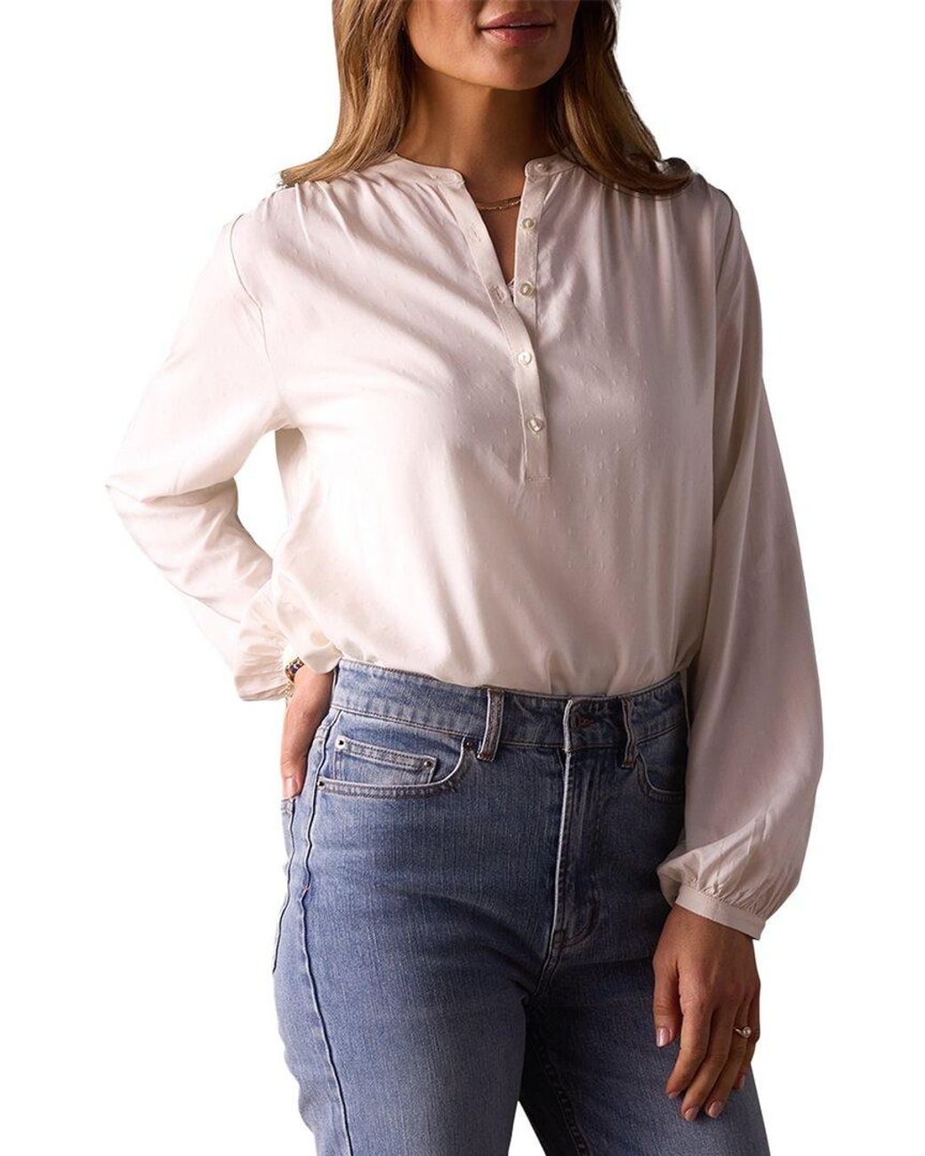 The Normal Brand White Charlotte Blouse