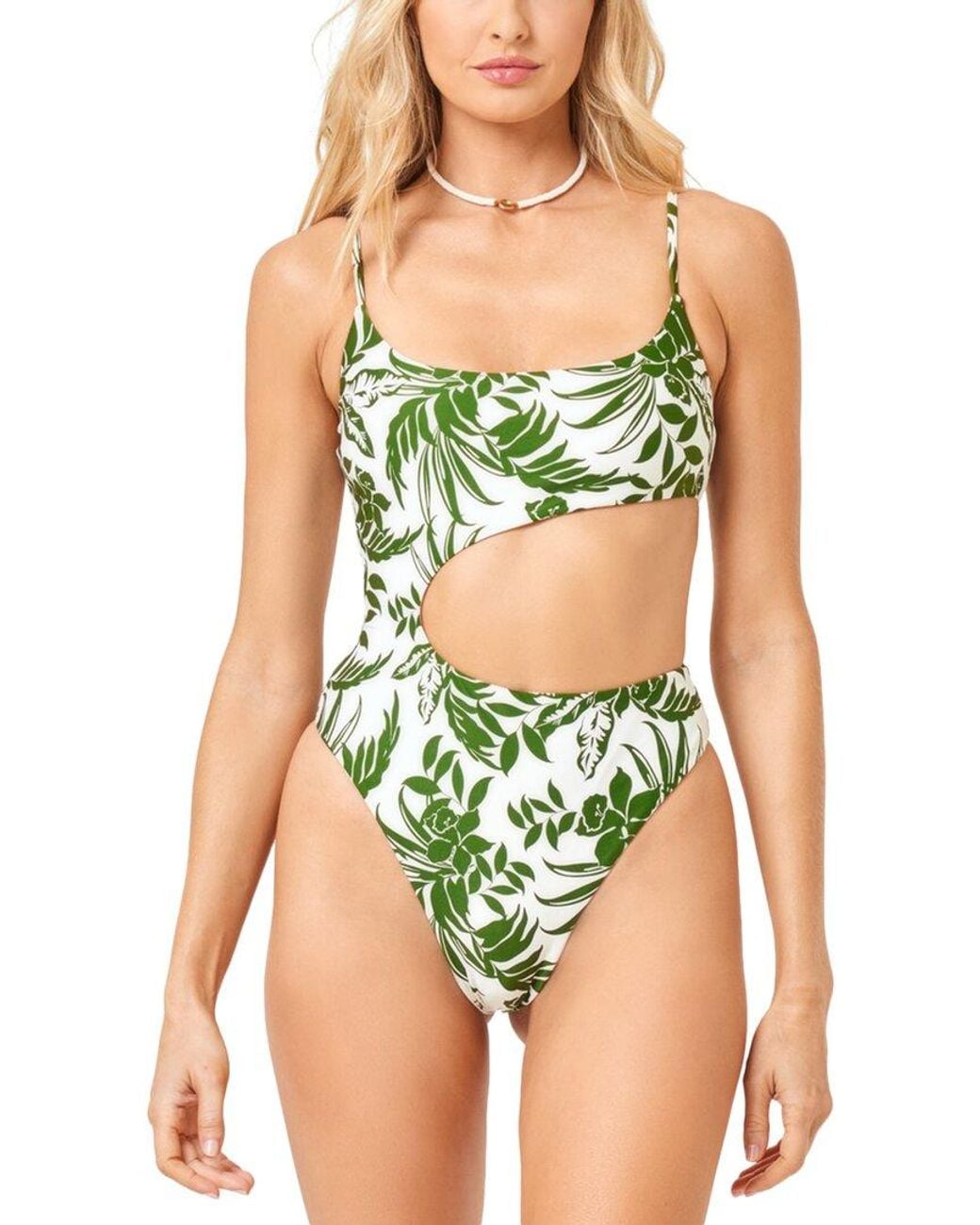 LSPACE Green Eclipse One Piece Bitsy