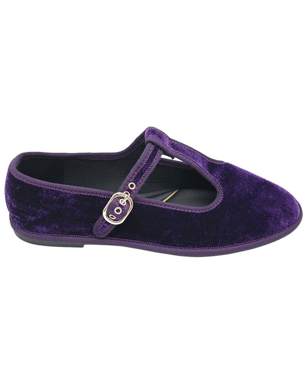 Kenneth Cole Blue Verona Velvet Flat