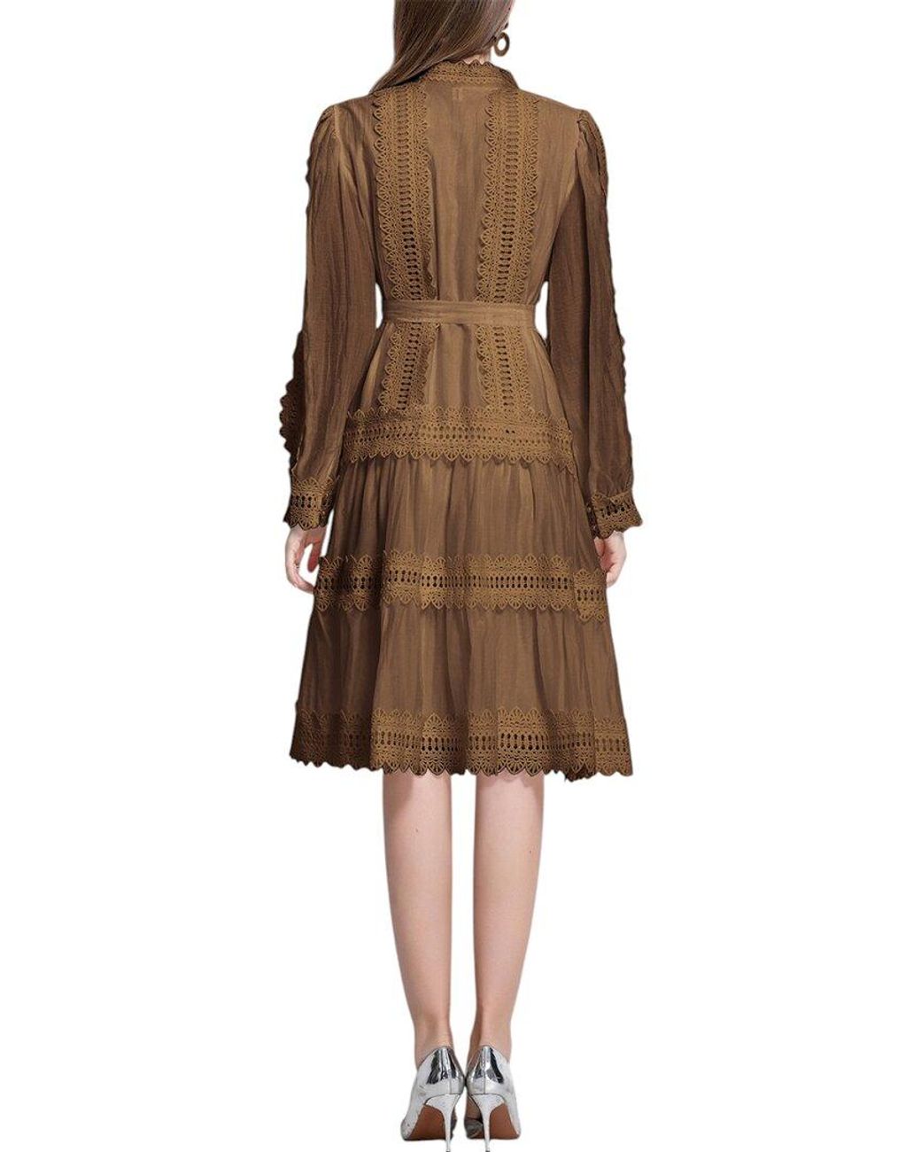 Kaimilan Brown Mini Dress