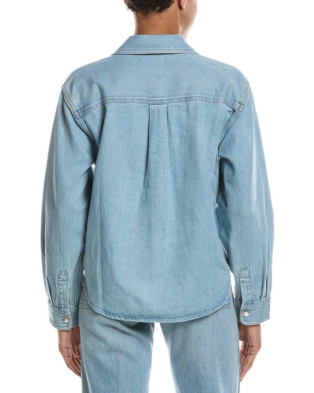 Madewell Blue Airy Denim Shirt Jacket