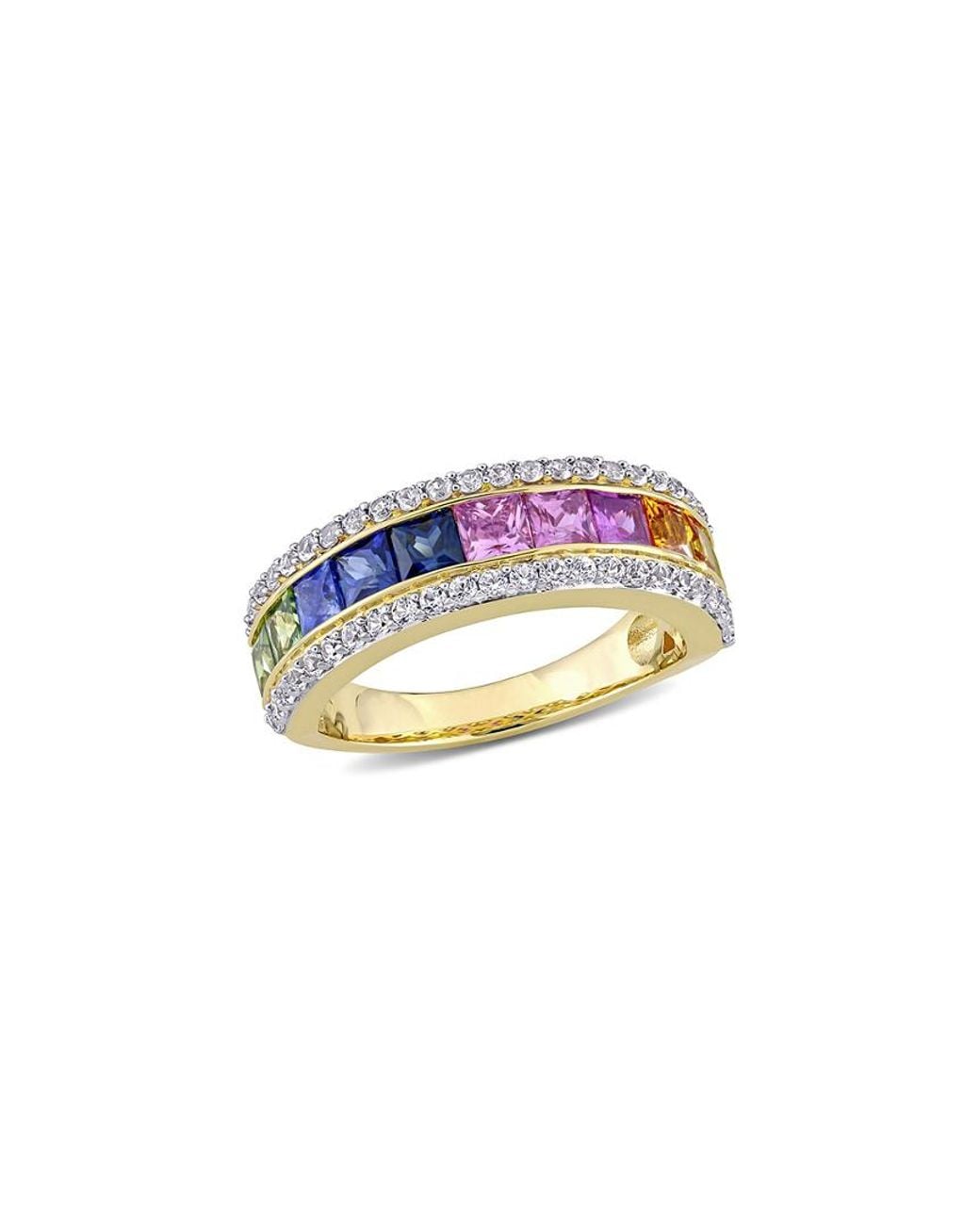 Diamond Select Cuts Blue 14K 3.01 Ct. Tw. Gemstone Ring